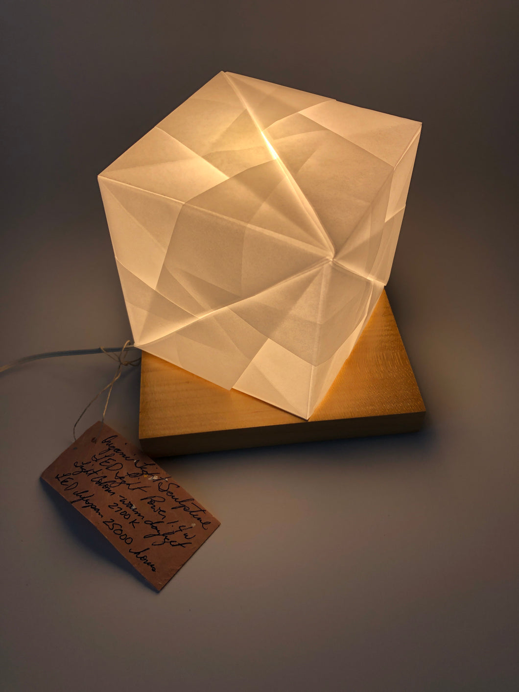 Origami Light Sculpture- Cube